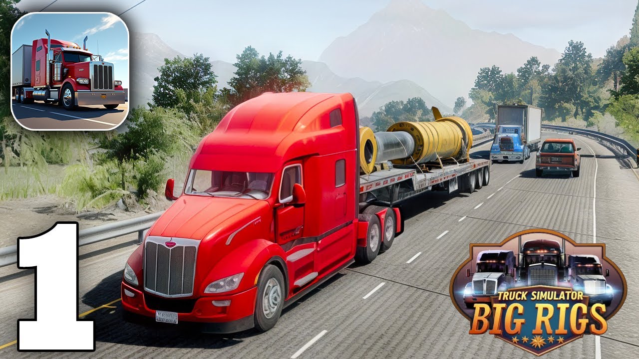 Truck Simulator Big Rigs Gameplay Walkthrough Part 1 (iOS, Android)