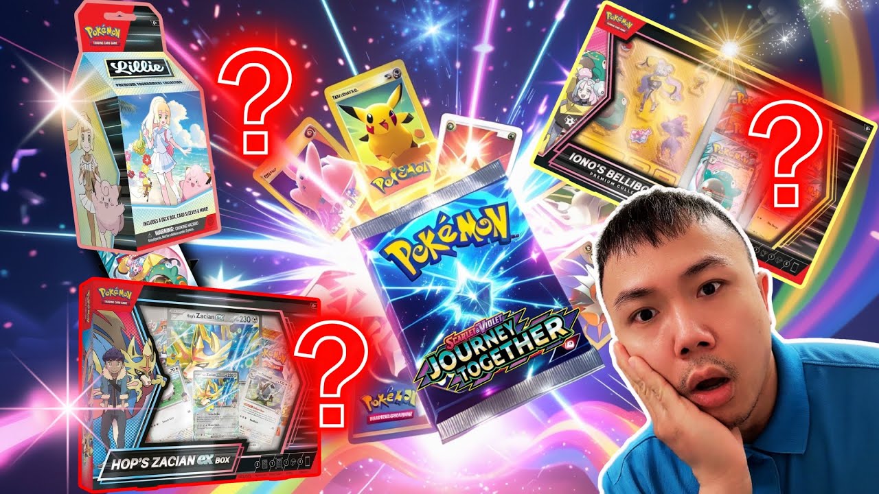 Pokémon Unboxing: 3 NEW Journey Together Boxes! Hop’s Zacian EX, Lillie & Iono Bellibolt EX 🔥