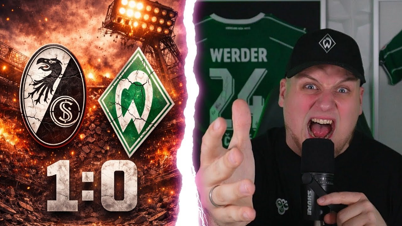 Neuer Trainer – gleiche Probleme! 😡Werder verliert trotz Überzahl 0:1 in Freiburg 🤯