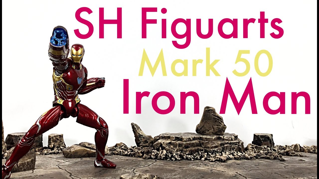 Bandai Tamashii Nations SH Figuarts Marvel Infinity War MARK 50 IRON MAN Action Figure Toy Review