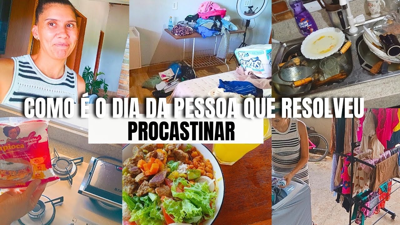 Como é o dia de uma pessoa que resolveu procrastinar