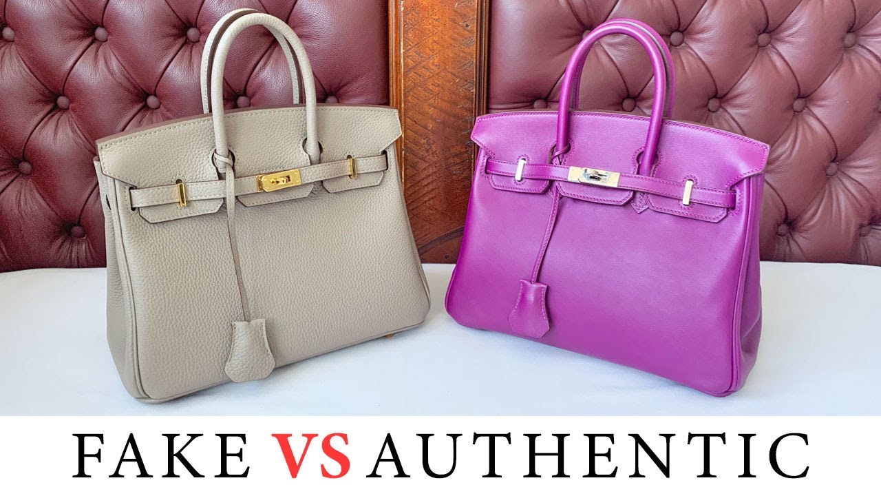 Настоящая сумка Hermes Birkin против подделки! Как отличить поддельную сумку Hermes Birkin 25, 30...