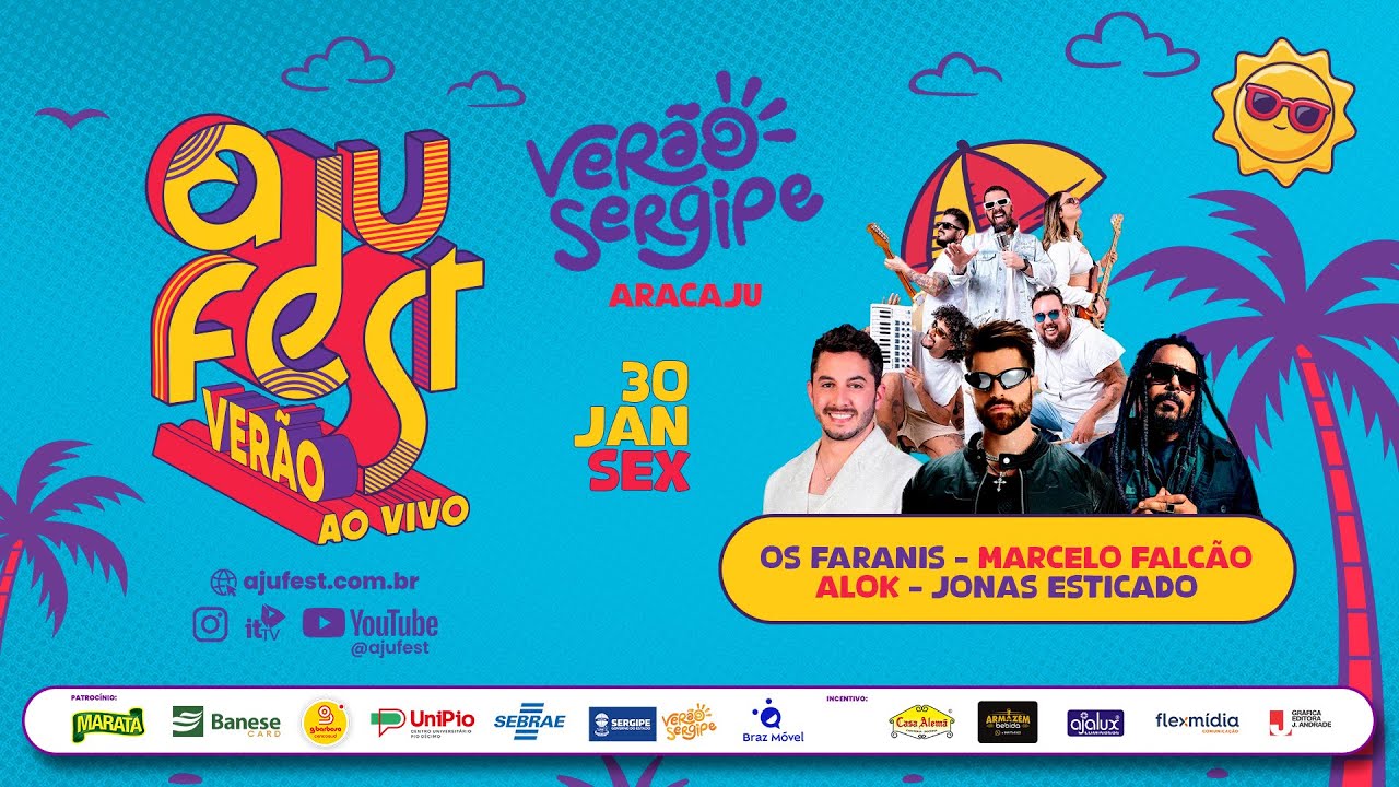 🔴 AO VIVO | Verão Sergipe 2026 – Alok, Marcelo Falcão, Os Faranis & Jonas Esticado | Aracaju