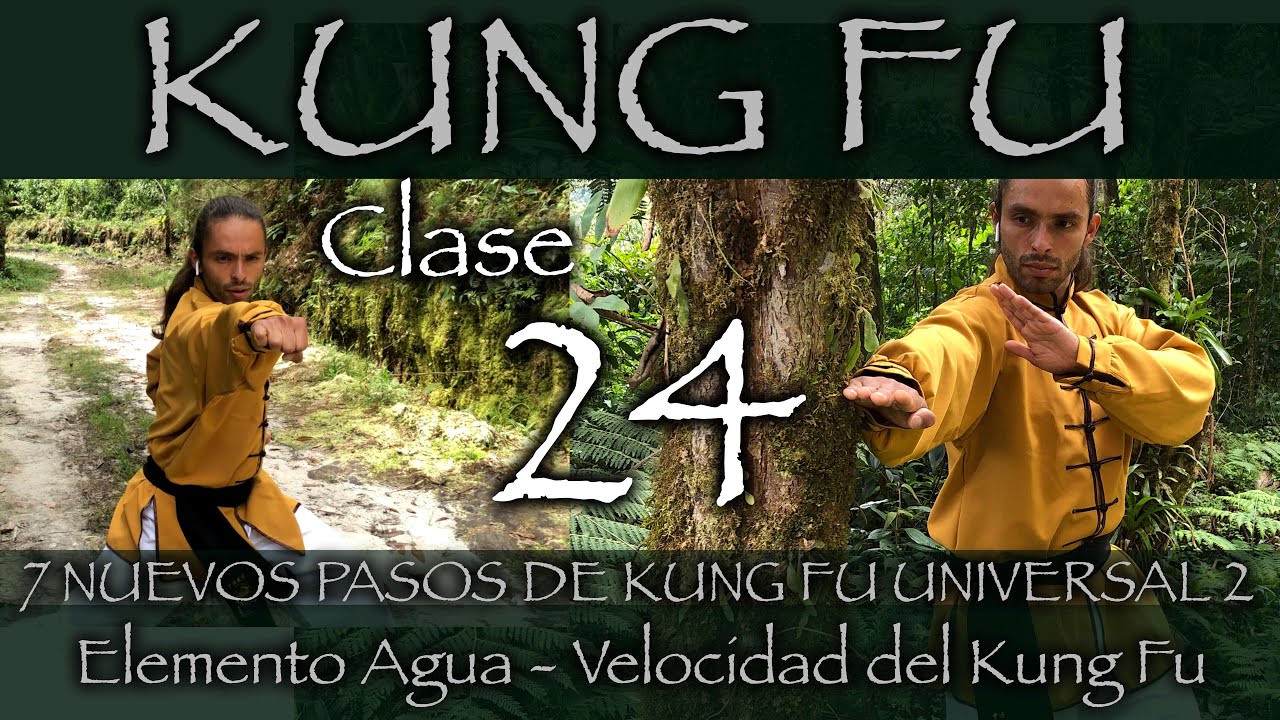 7 Nuevos pasos de Kung Fu universal 2 - Elemento agua * velocidad para hacer el Kung Fu * Clase 24