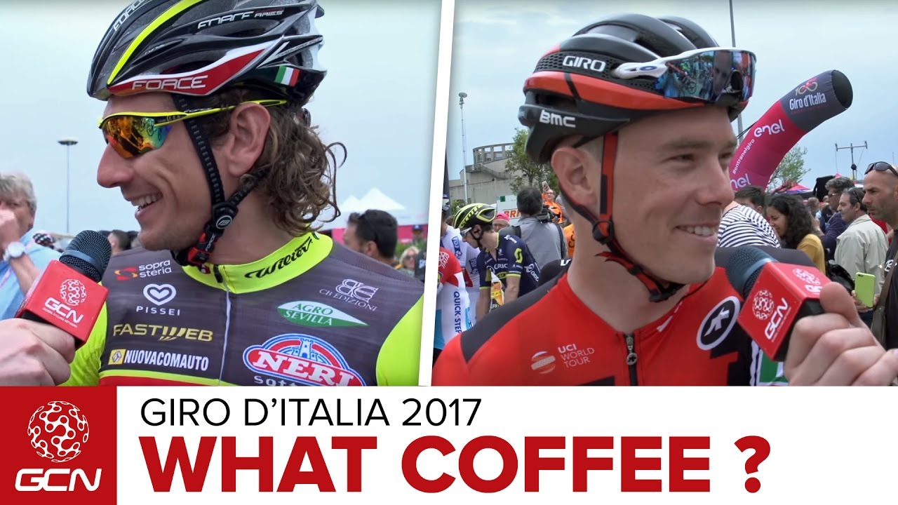 What Coffee Do Pro Cyclists Drink Before Racing? | GCN Asks The Pros At The 2017 Giro d'Italia