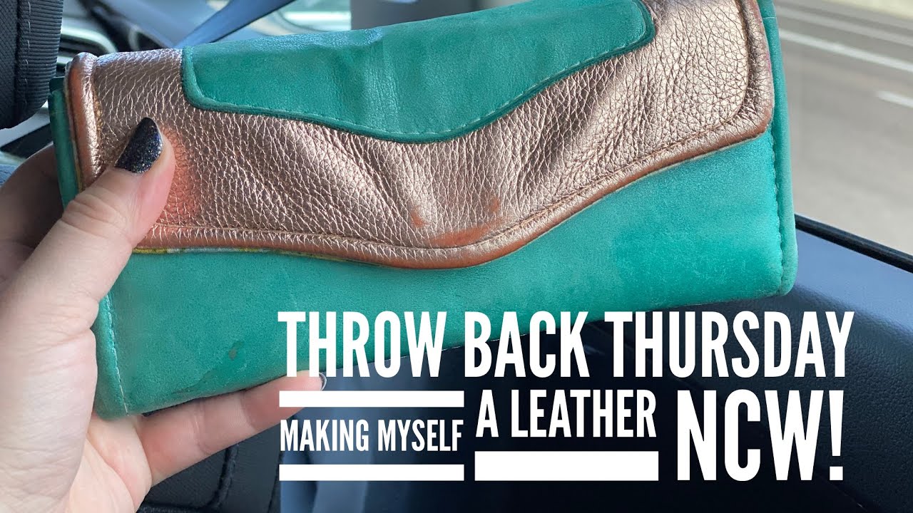 Throw Back Thursday - Making Myself a Leather Necessary Clutch Wallet by Emmaline
