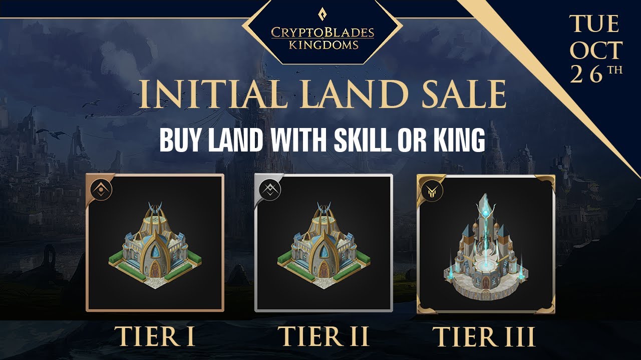 Land Sale For Cryptoblades: Kingdoms - Grab Your Land To Conquer The World.
