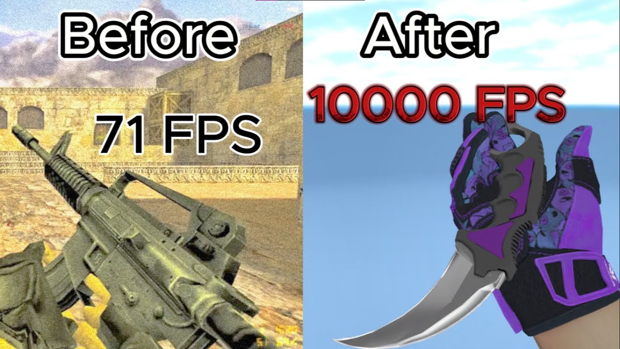 How to get more FPS in CS 1.6 (10,000+ FPS)