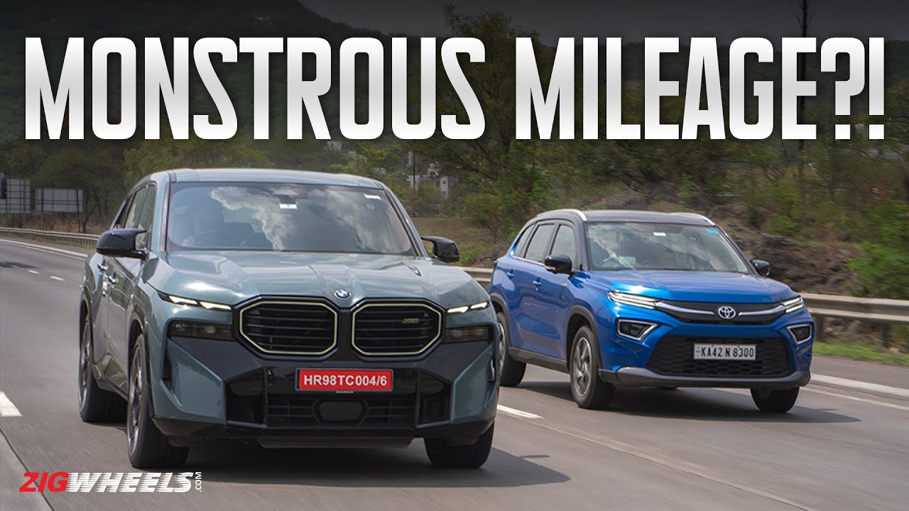 Toyota Hyryder Hybrid vs BMW XM PHEV: Mileage Test!
