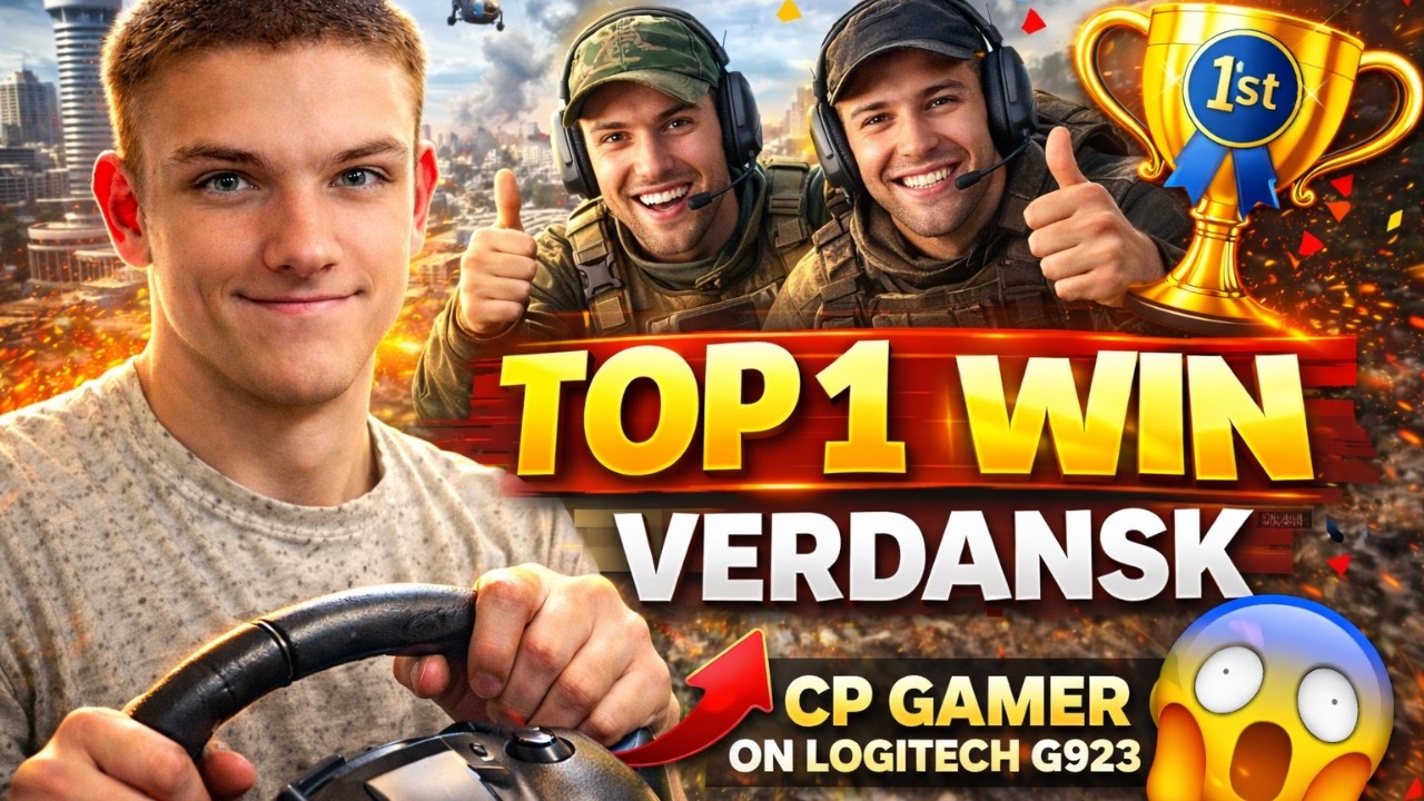 I WON on Verdansk with a Team 😱 | Warzone Battle Royale | CP Gamer on Logitech G923