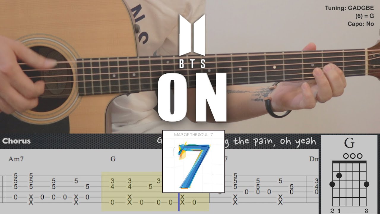 ON - BTS (방탄소년단) | Fingerstyle Guitar | TAB + Chords + Lyrics