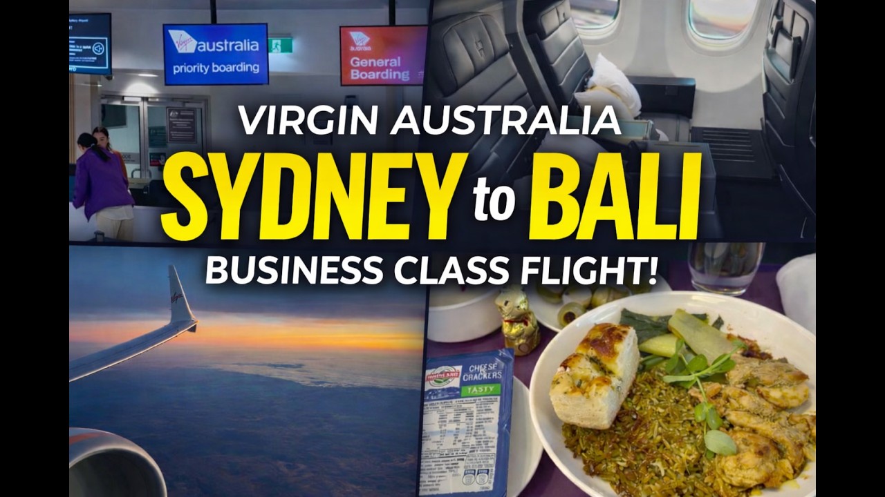 Virgin Australia 737 MAX 8 Business Class: Sydney to Bali SYD-DPS