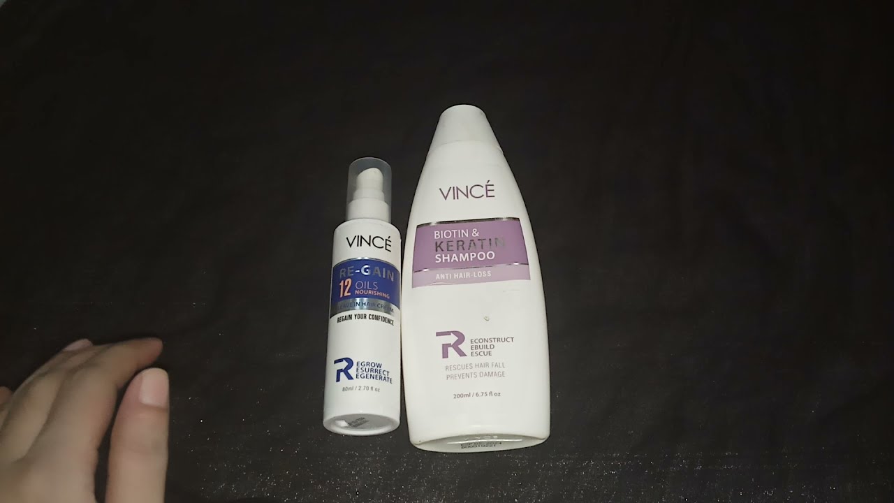 Vince shampoo and vince hair cream, My Honest review about vince shampoo and re gain hair cream
