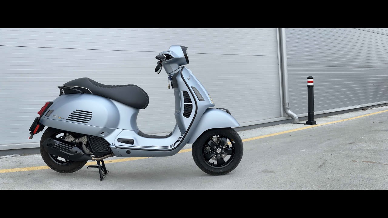 4K POV Ride a Vespa GTS Supertech 125 to WORK . ( lovely Trabant 601 )