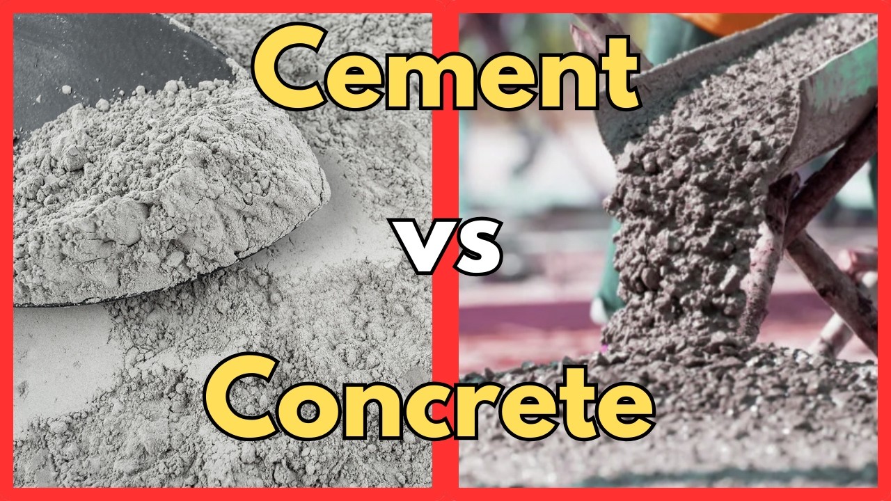 Concrete vs Cement: What's The Difference