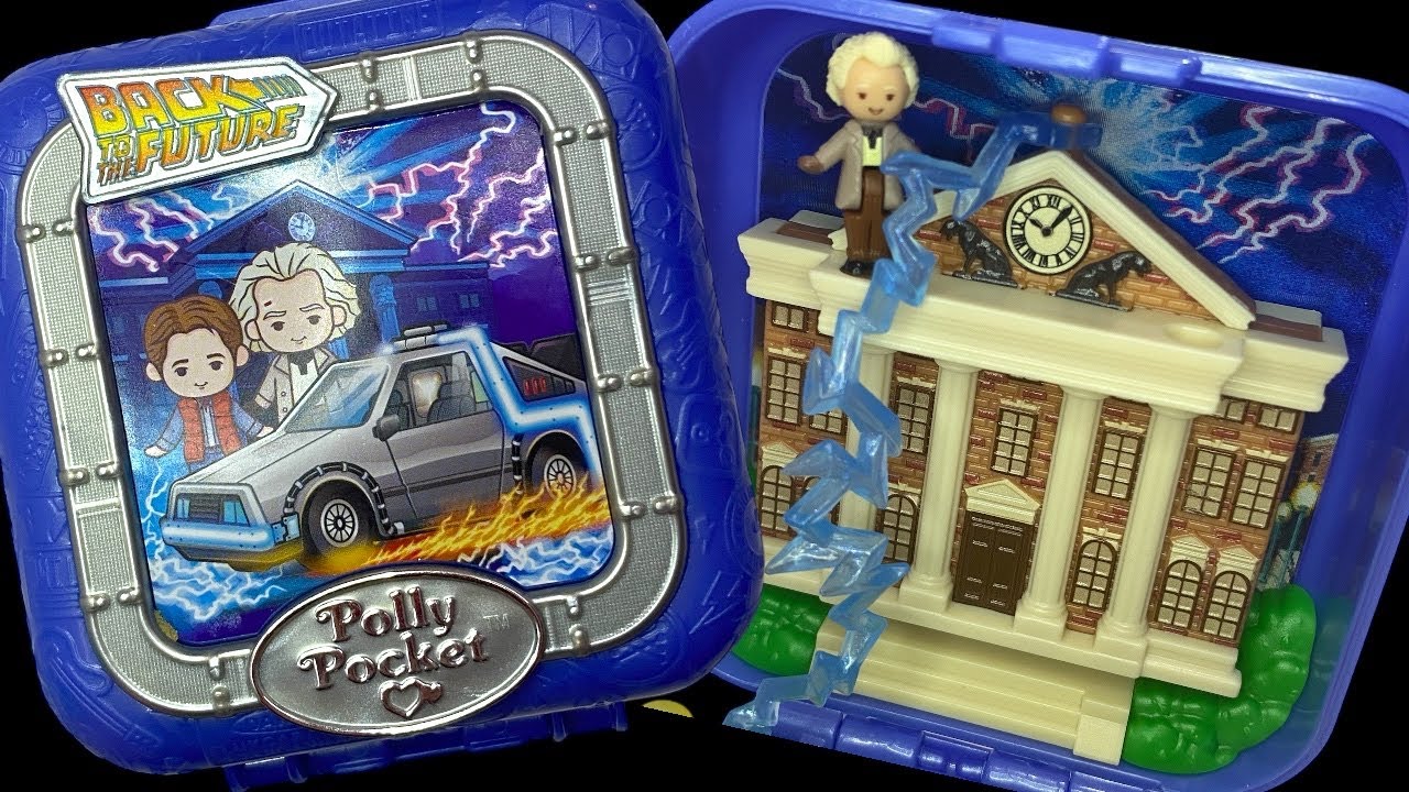 Back to the Future Polly Pocket! 🚖 ⛈️ASMR- whispering, nail tapping, over-explaining)