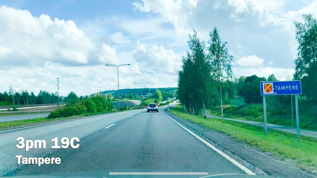 Beautiful View 🌲🌥 Driving back to Tampere from Ylöjärvi | Today in Finland #131