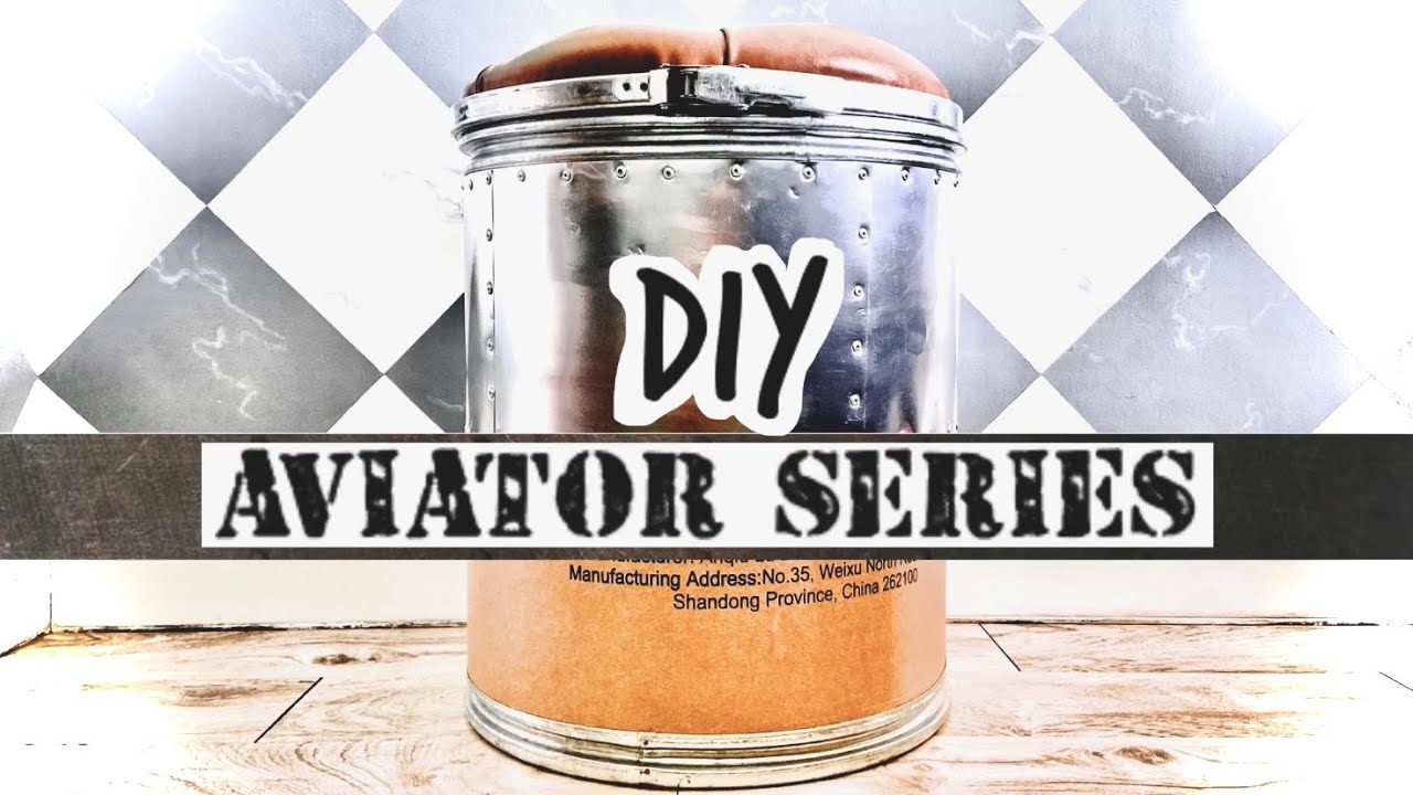 DIY AVIATOR SERIES •STOOL-STORAGE•Fiber Drum Flip