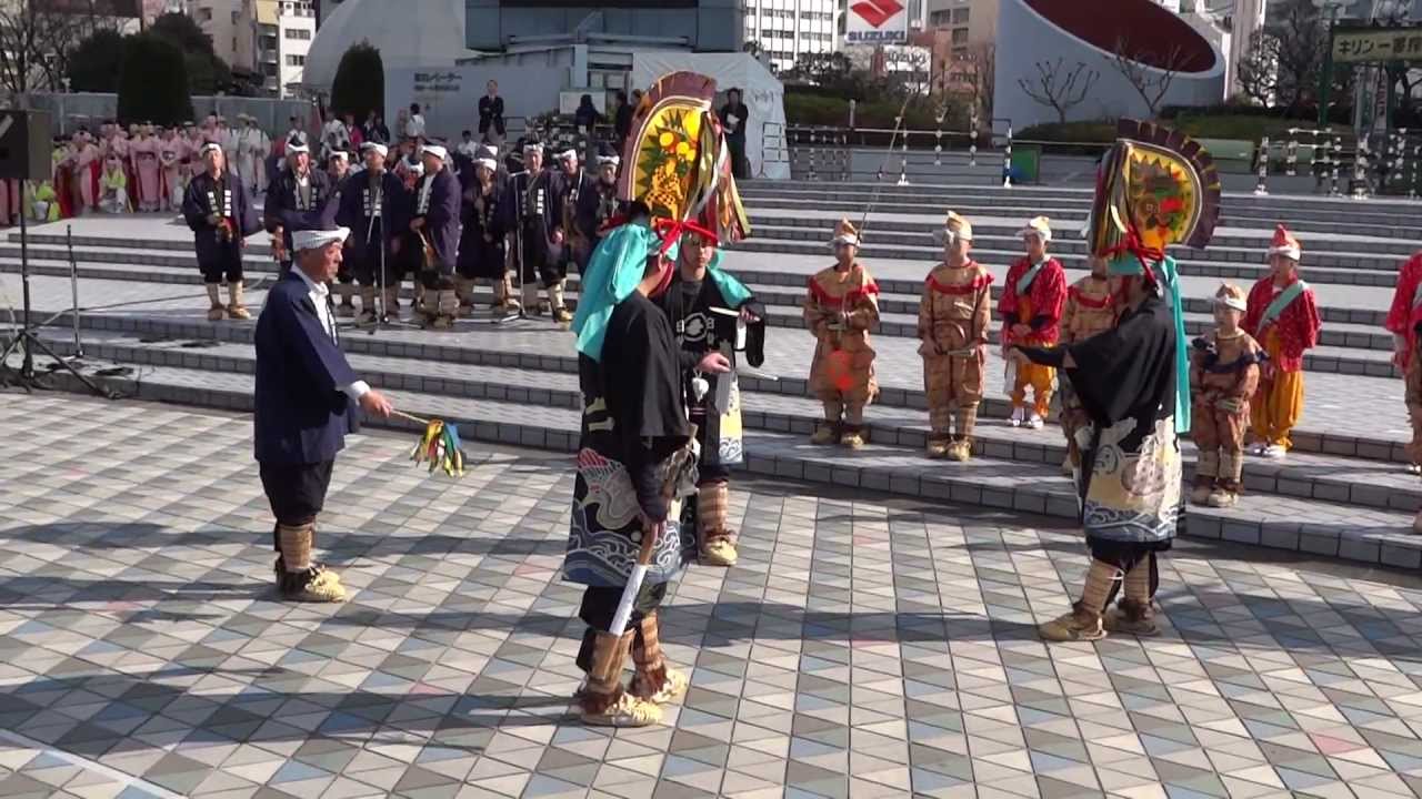 日計朳組「八戸朳（えんぶり）」／メインゲート前広場／ふるさと祭り東京2013／東京ドームシティ