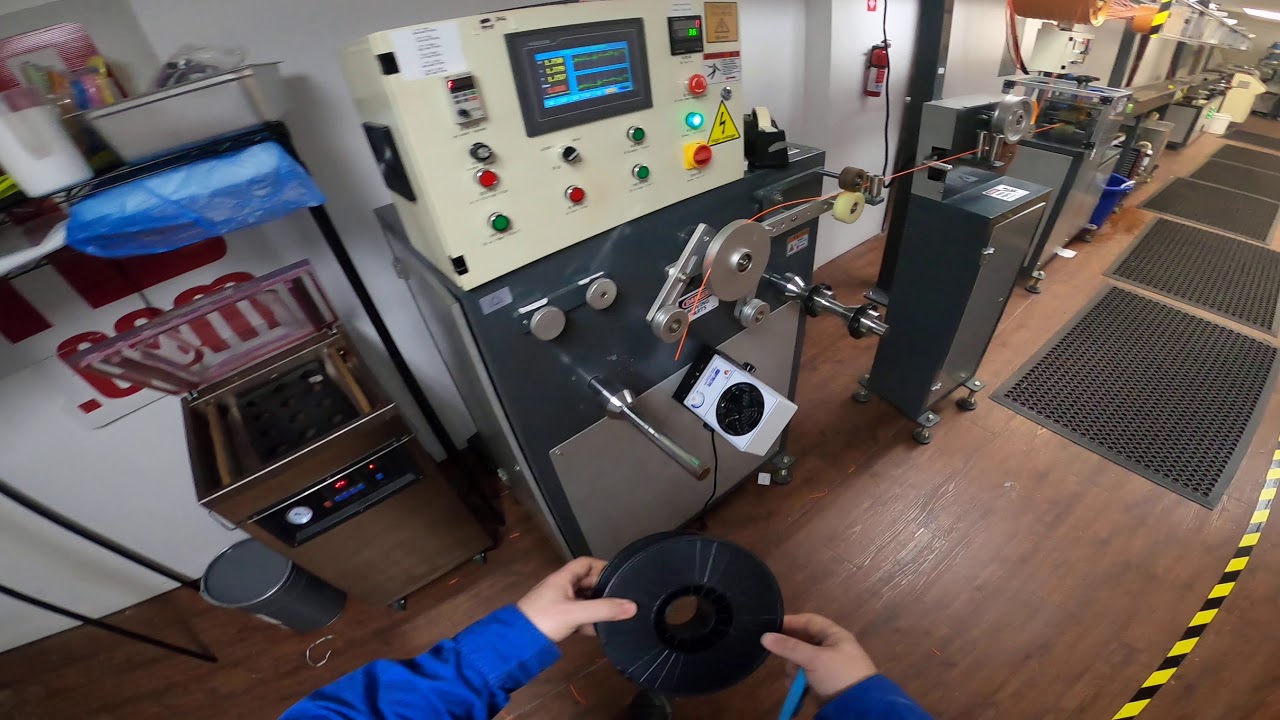 Changing Spools On The Extrusion Line