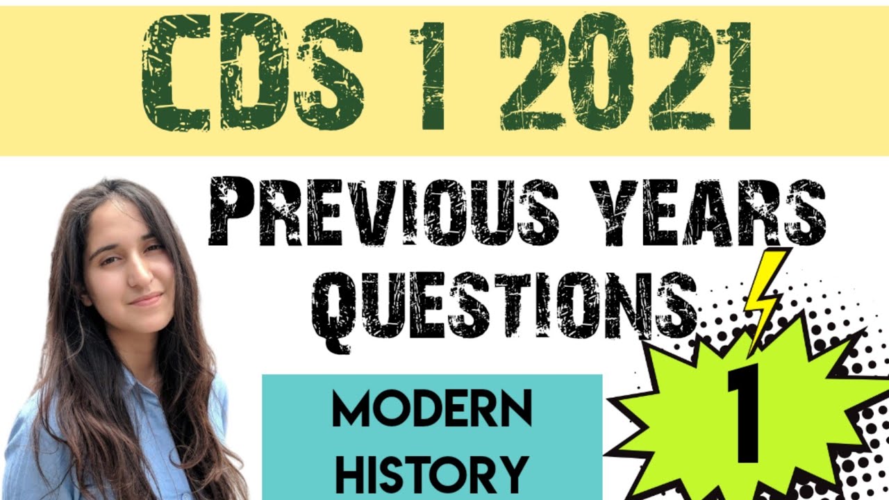 CDS PREVIOUS YEAR QUESTIONS || INDIAN MODERN HISTORY || CDS 1 2021