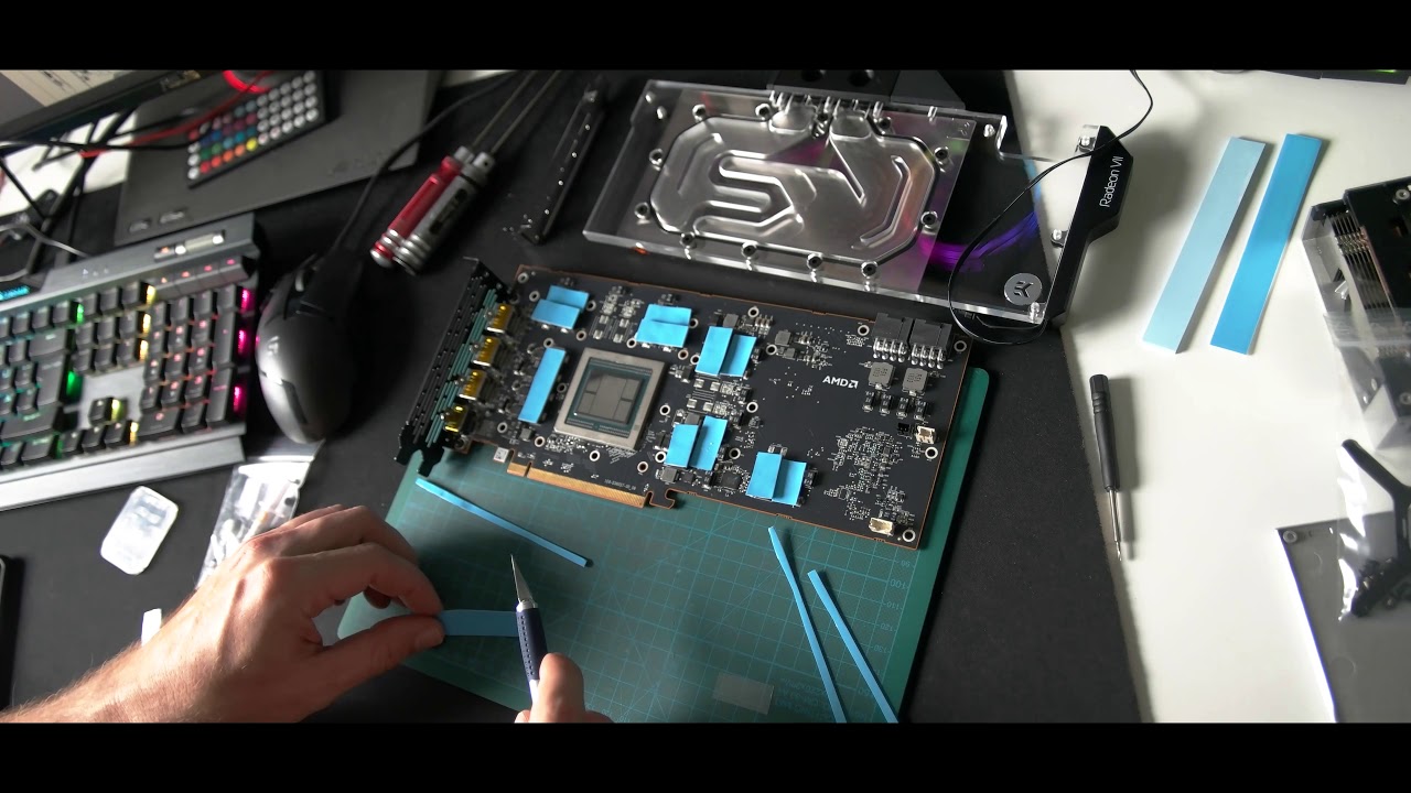 EK Waterblocks Vector on a AMD Radeon VII install Tutorial
