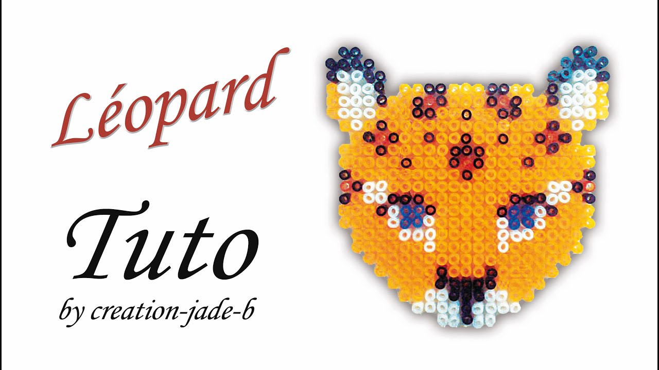 Tuto Perles à ressasser (Hama) - Léopard !
