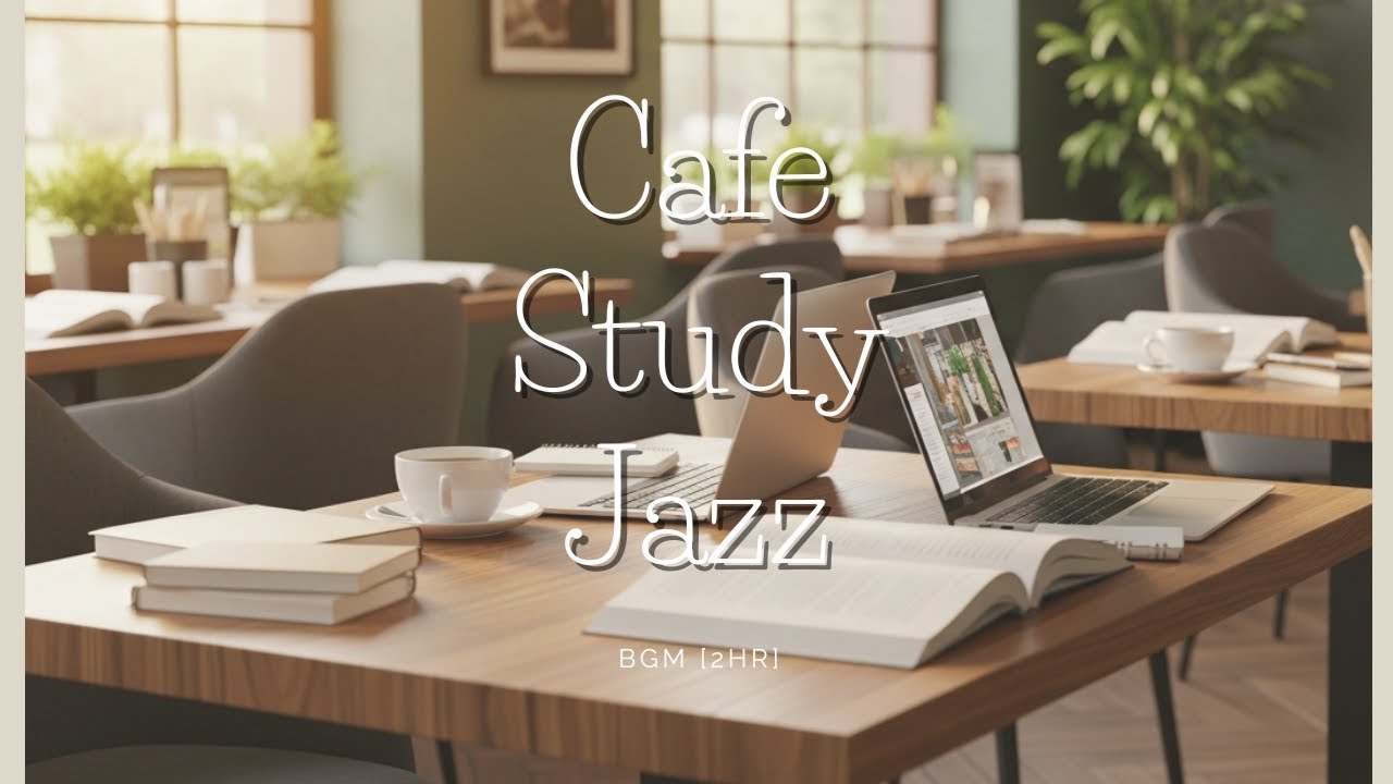 【作業用BGM】勉強や作業時にカフェミュージック　Cafe Study Jazz（２時間）