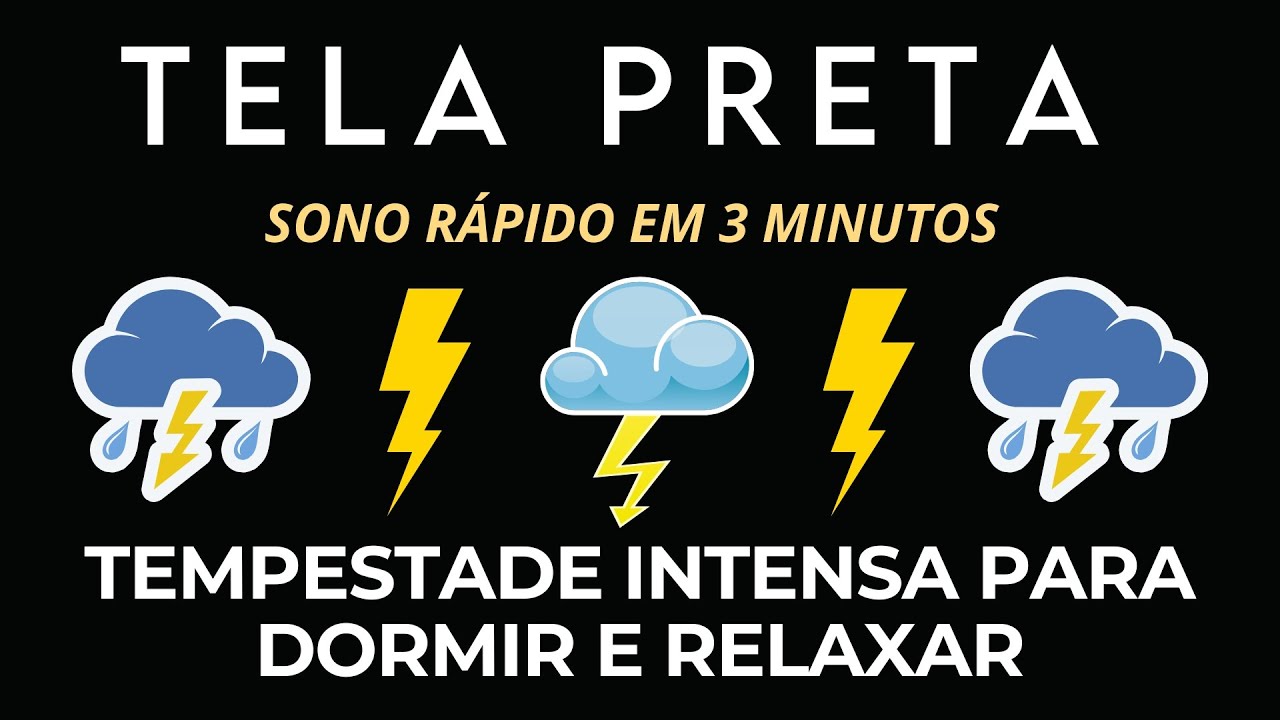 ⚡ Chuva e Trovoadas Calmantes | Sons Naturais para Meditação e Recuperação