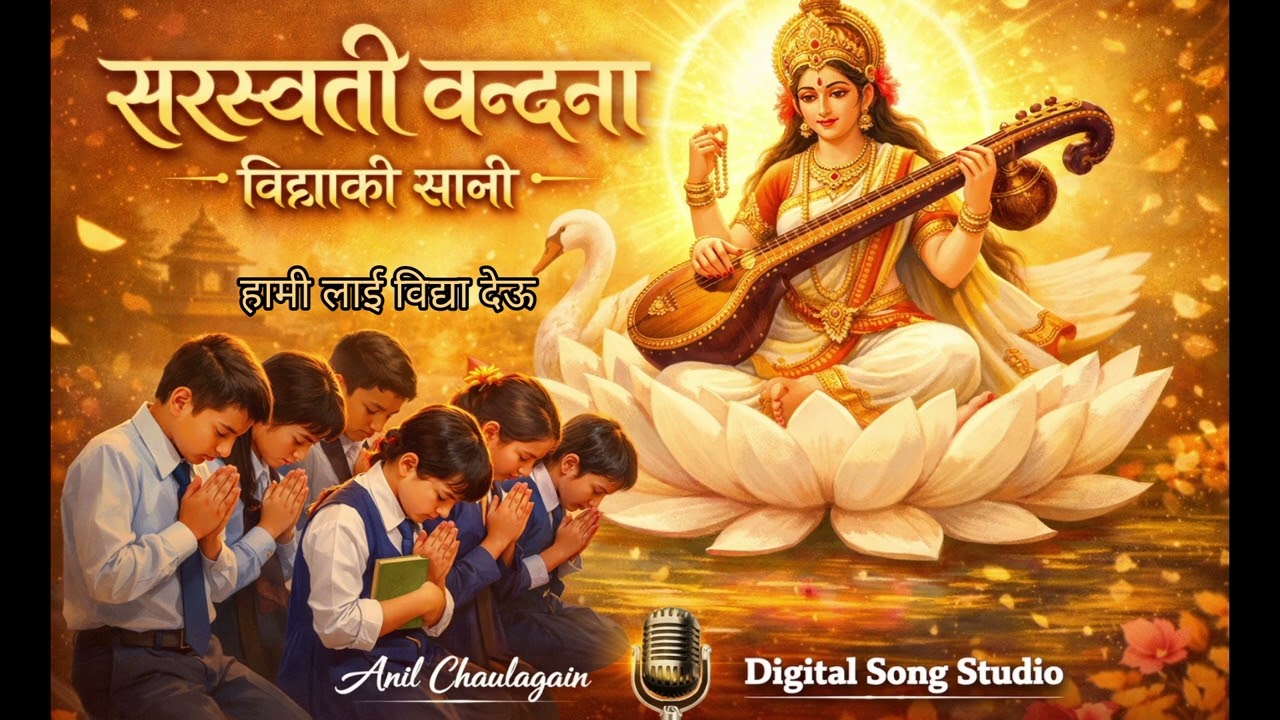 सरस्वती वन्दना | Saraswati Vandana | New Nepali Bhajan 2026 | Ai song |Anil Chaulagain 