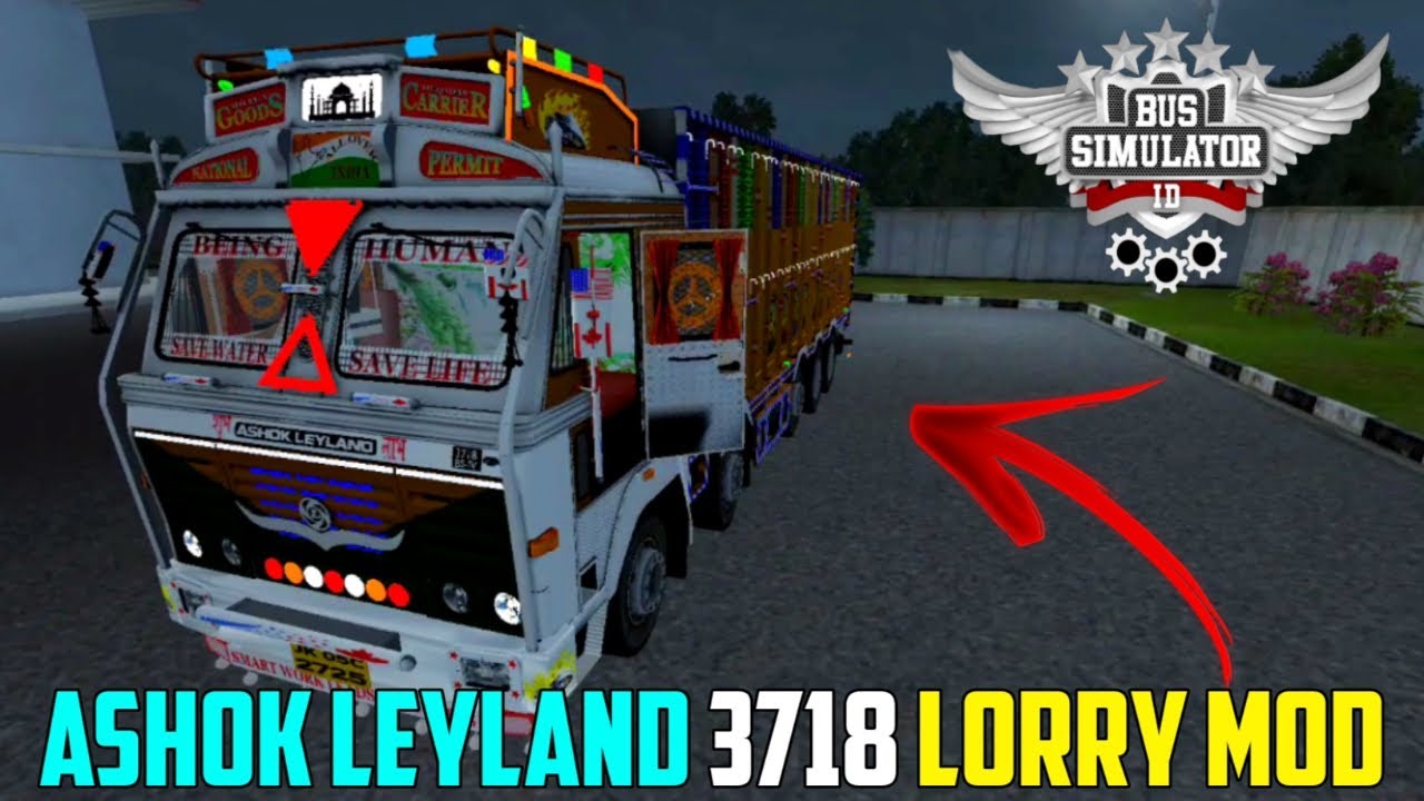 3718 Ashok Leyland Mod For Bus Simulator Indonesia | Bussid New Mod | AS Bus Driver