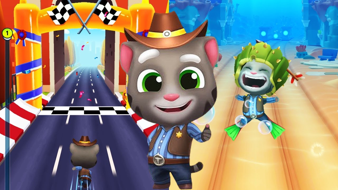 Cowboy Tom In Wild West Event, Halloween Update - Talking Tom Gold Run