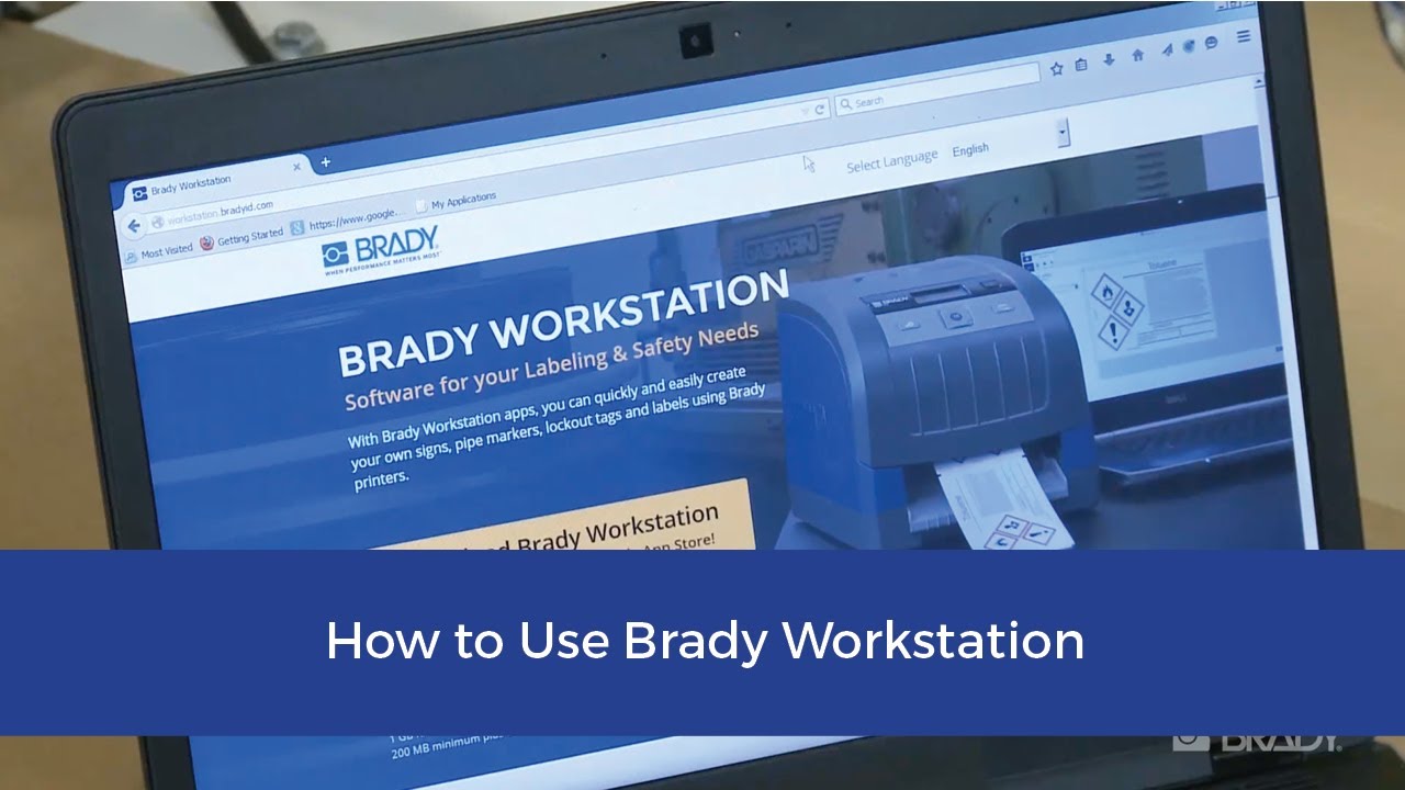 BBP®37 Sign & Label Printer - How to Use Brady Workstation