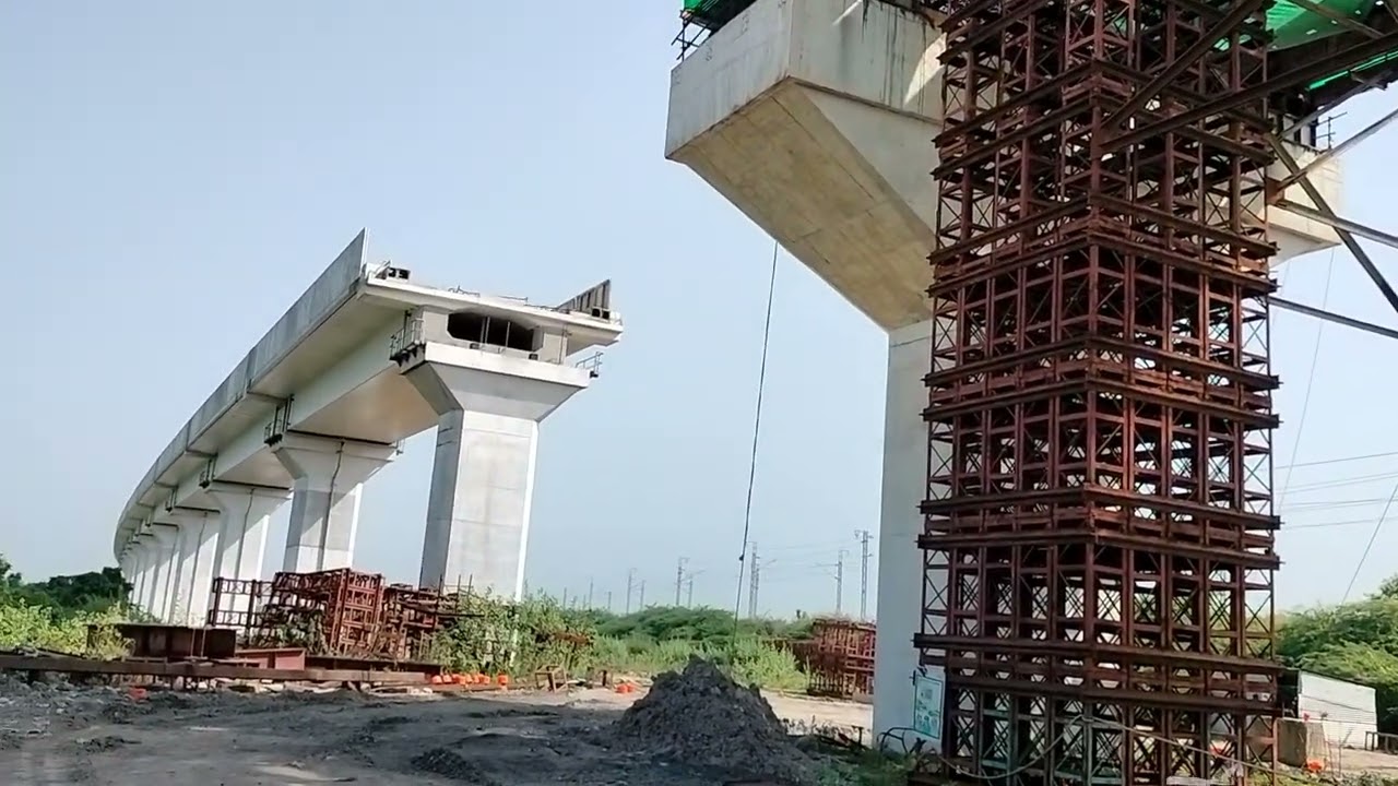 Construction site work||bullet train project #shortvideo #shortsvideo #shortvideos 