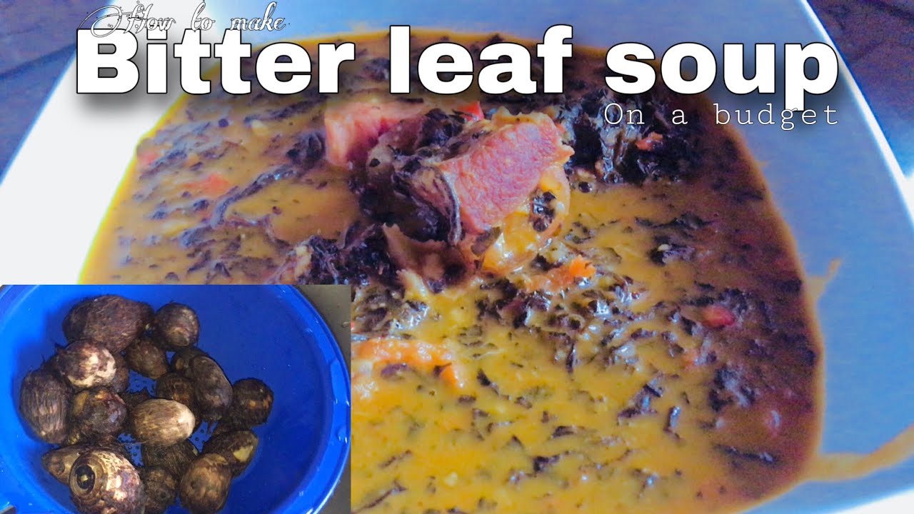How to make BITTER LEAF SOUP (Onugbu soup) on a budget | Cooking on a budget Ep 1