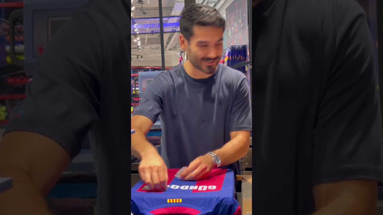 👕 G&uuml;ndoğan printing G&uuml;ndoğan's jersey #fcbarcelona #gundogan #shorts