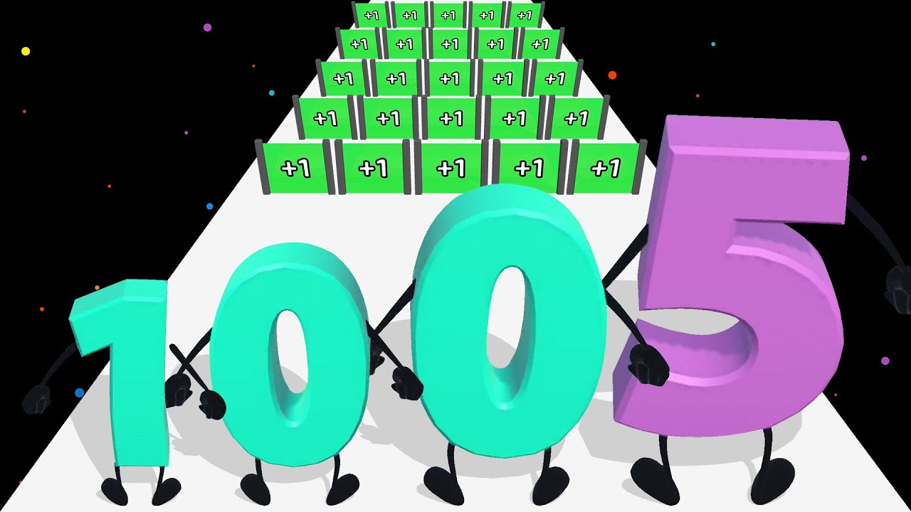 SCALE NUMBER RUNNER - Number Run Race Stack Master: Merge 3D Math Game