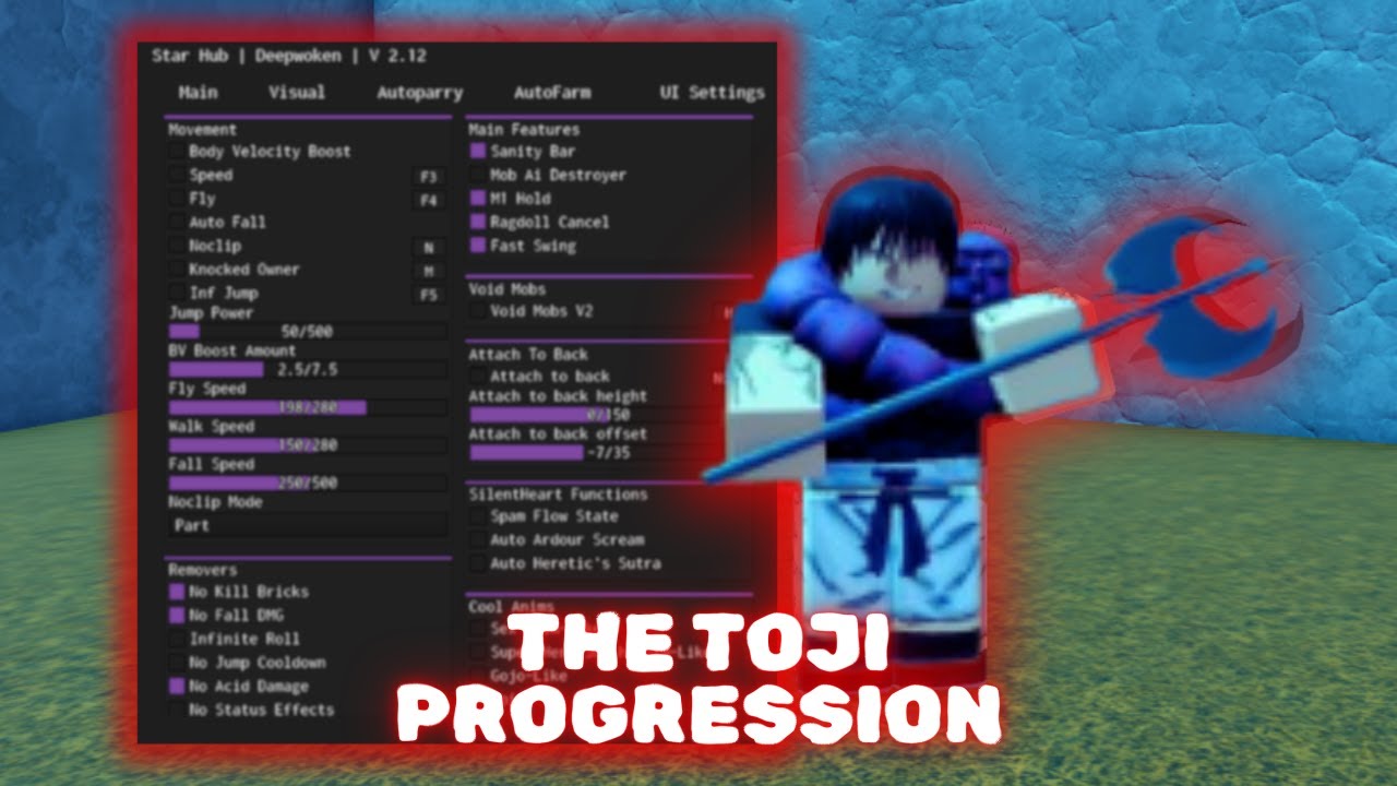 Toji Exploiting Progression (deepwoken)