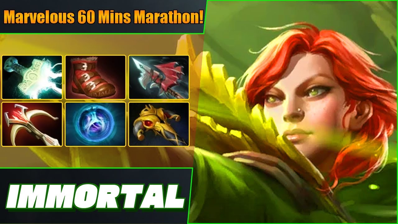 Immortal Windranger Mid ⚡ Nuts 60 Mins Marathon! Dota 2 DotaPulse Highlight Gameplay