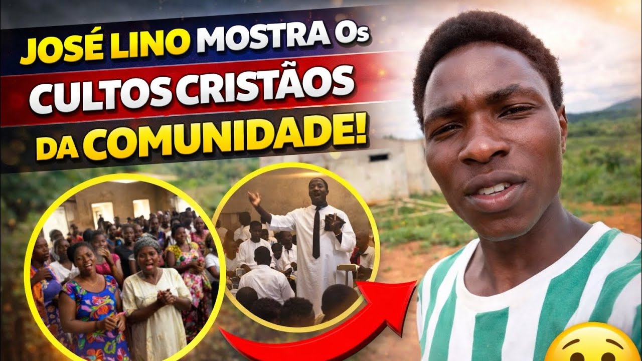 José Lino mostra como a sua comunidade realiza os cultos cristãos 