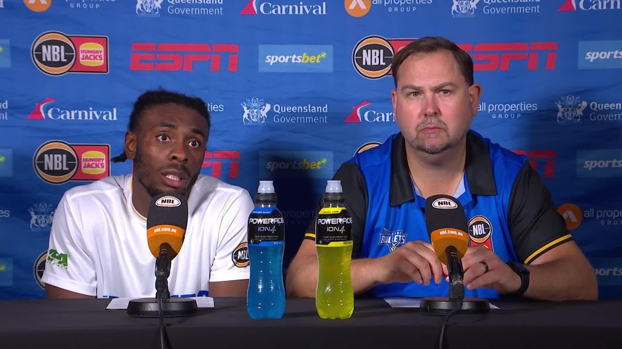 Justin Schueller and James Batemon press conference vs Perth Wildcats - Round 9, NBL25