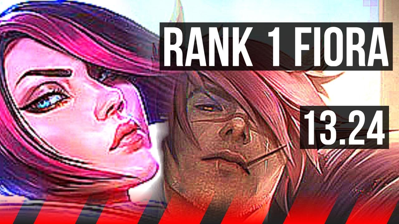 FIORA vs SETT (TOP) | Rank 1 Fiora, Rank 3, 6 solo kills, Godlike | TR Challenger | 13.24