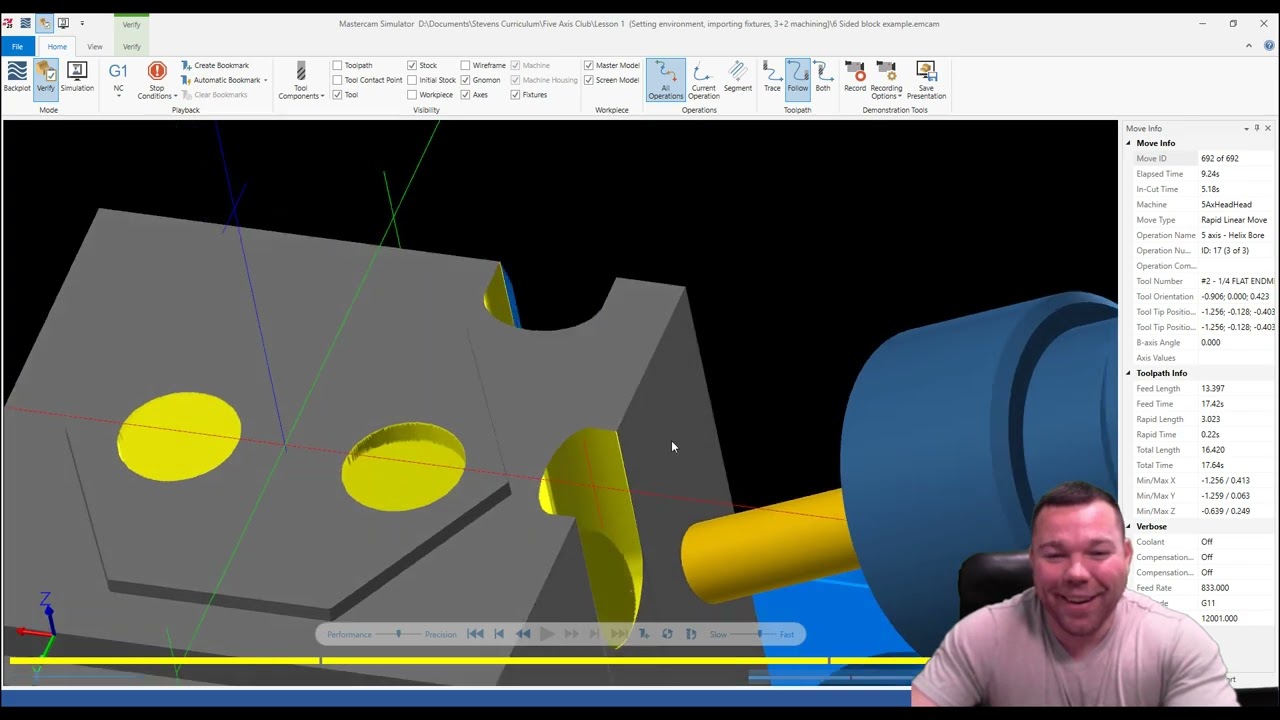 MULTI-AXIS MILL LESSON 1-3