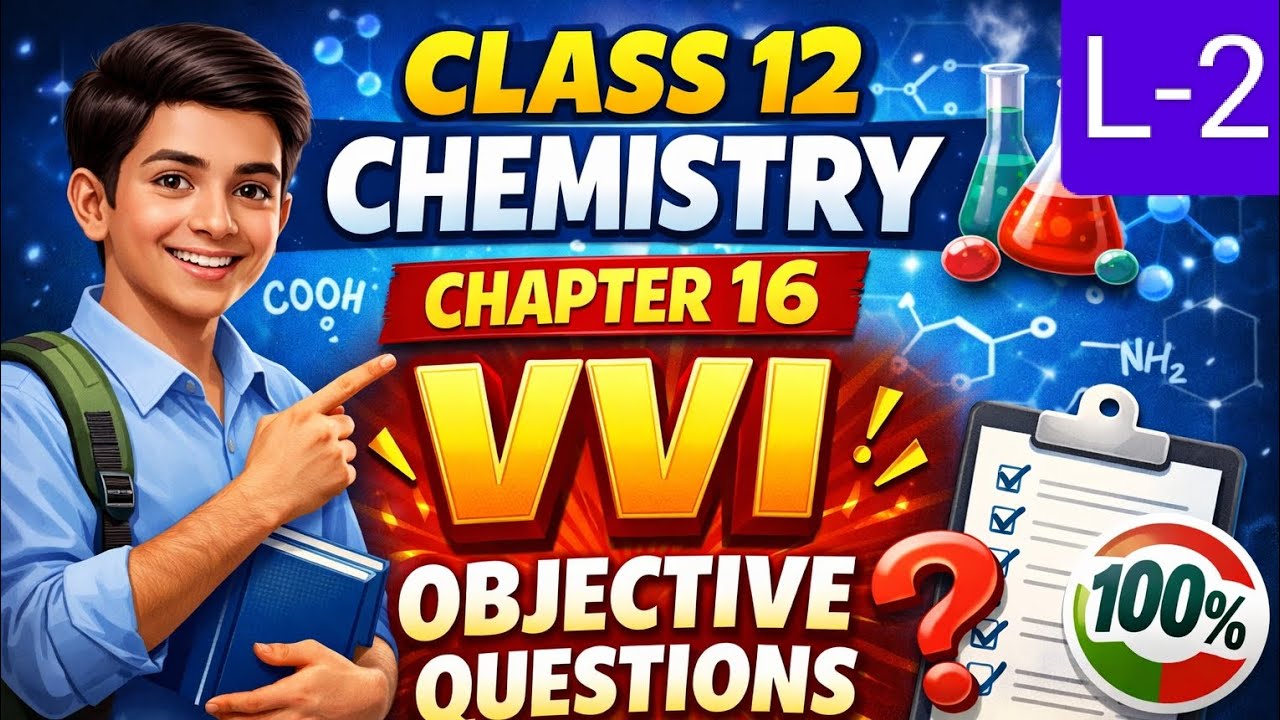Class 12 chemistry chapter 16 objective question 