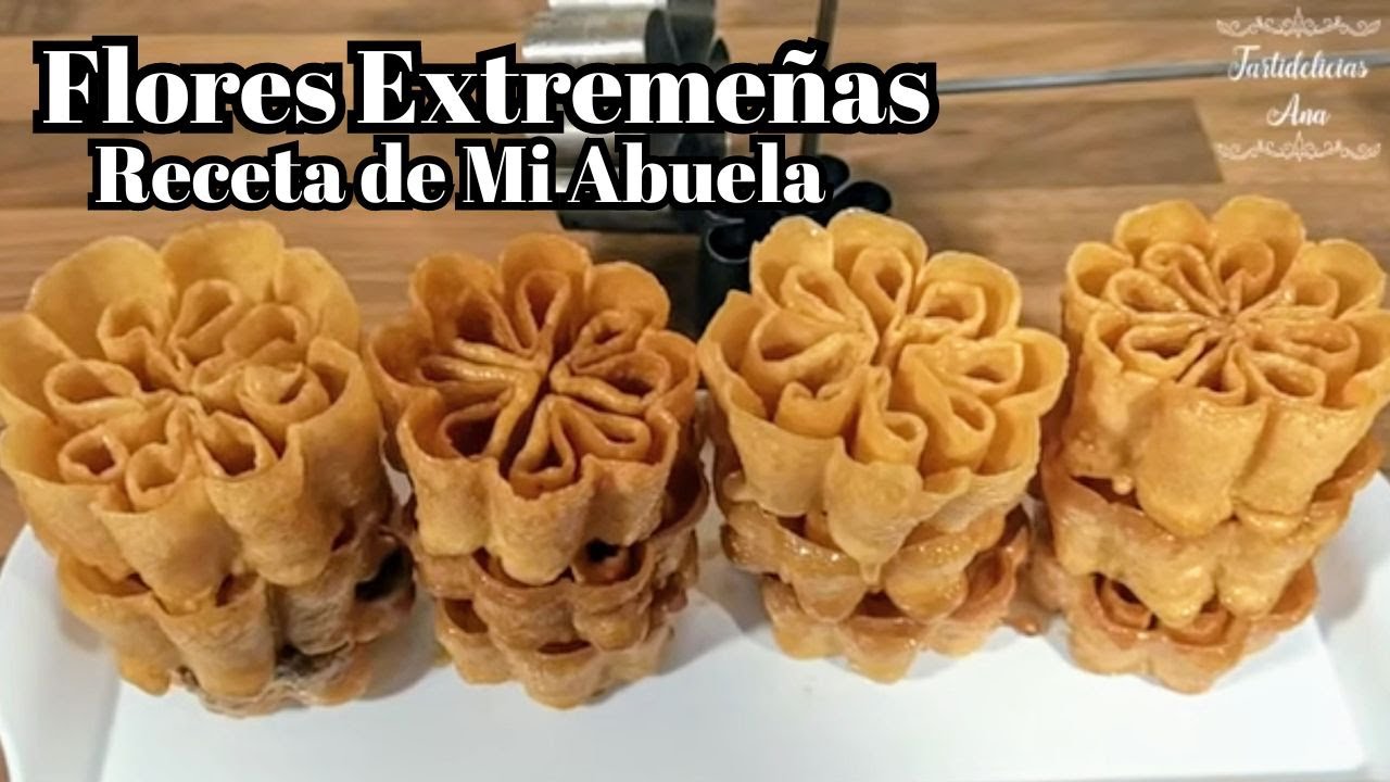🌹Receta de Mi ABUELA, Fáciles y Super Crujientes paso a paso: FLORES EXTREMEÑAS con Miel