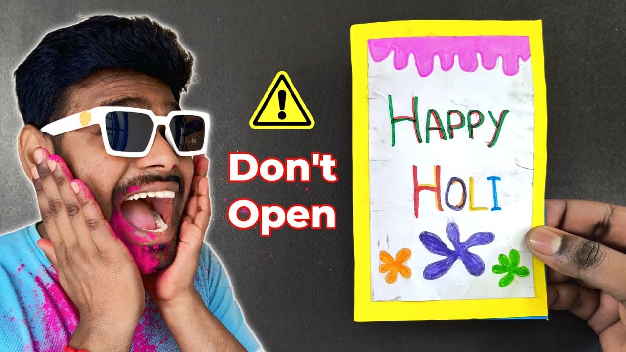 How to Make Holi Prank Card