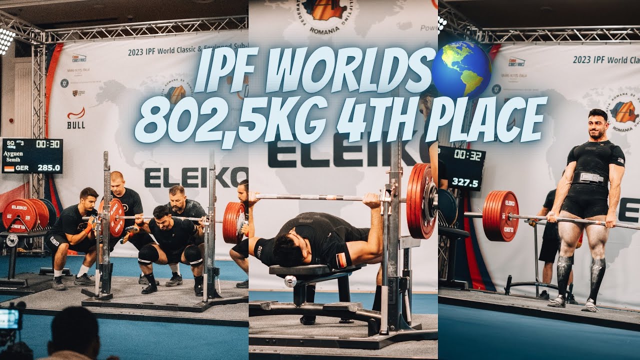 4. STÄRKSTER POWERLIFTER AUF DER WELT! | -93KG 802,5KG IPF JR. WORLDS