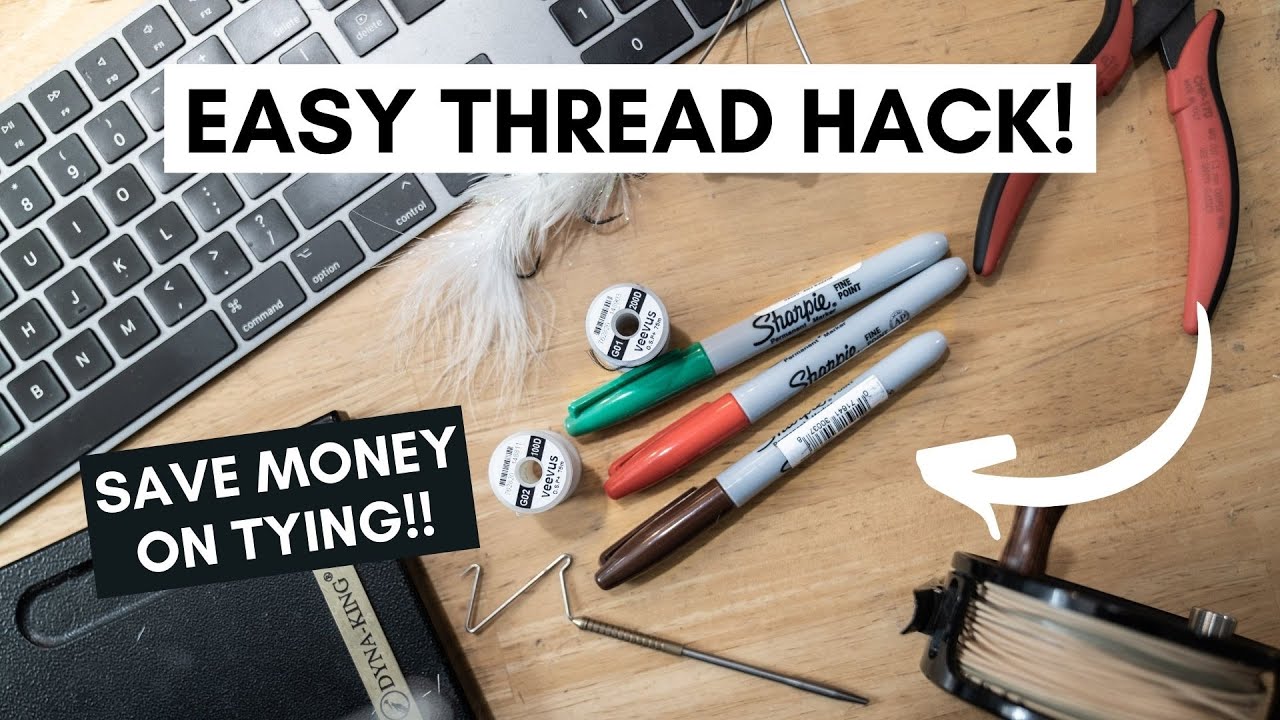 Save Money Fly Tying With One Simple Technique | How To Color Your Tying Thread