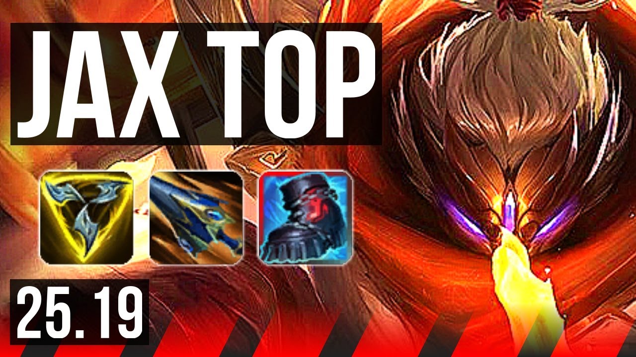 JAX vs YONE (TOP) | 6 solo kills, 13/2/1, Godlike | KR Master | 25.19