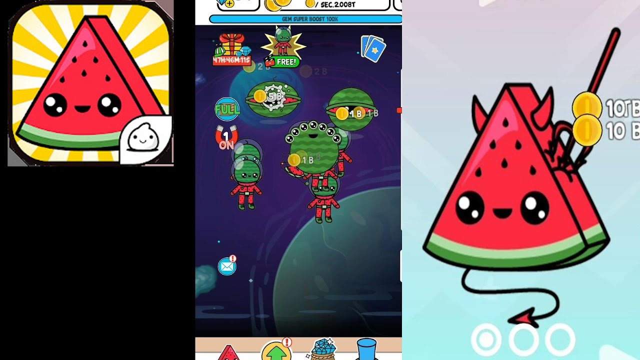Watermelon Evolution: Unlocked all Watermelon